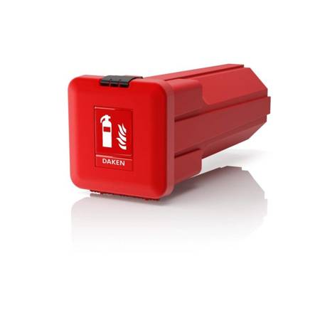 Daken szafka na gaśnicę 9/12kg Skrzynka Sliden Czerwona 82422 pozioma